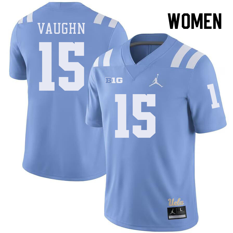 Women #15 Joseph Vaughn Big 10 Conference College Football Jerseys Stitched-Power Blue